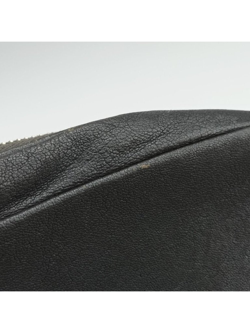 Saint Laurent Fringe Gray Leather Shoulder - Picture 13 of 15